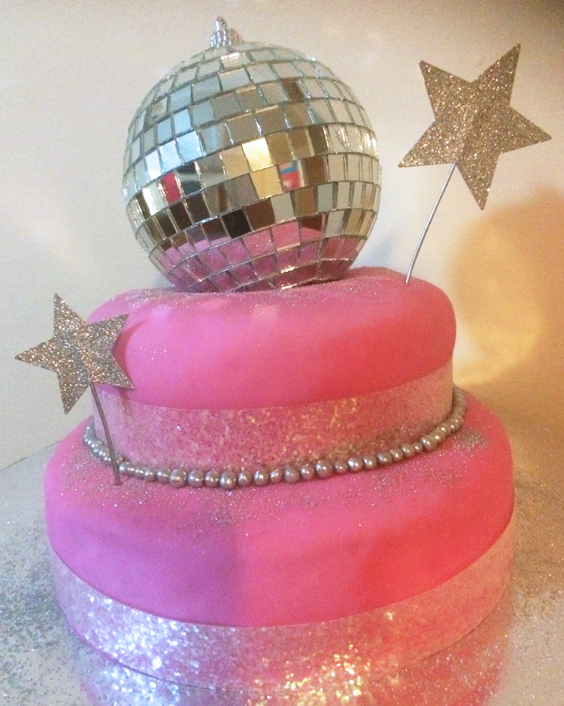 Disco Party Birthday Cake - from SIMONEmadeit.com