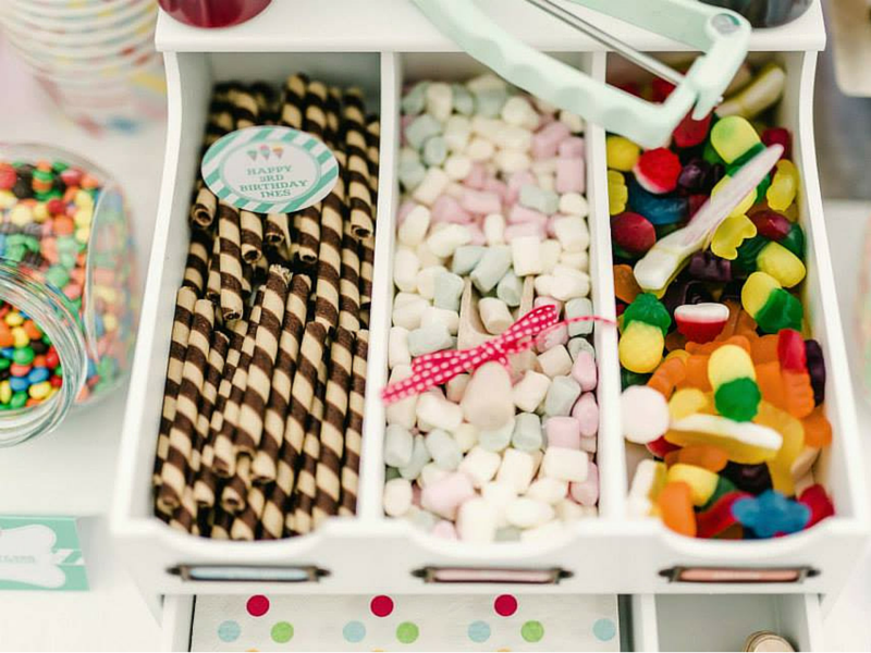 Ice Cream Parlor Party Toppings | SIMONEmadeit.com #icecream #icecreamparty