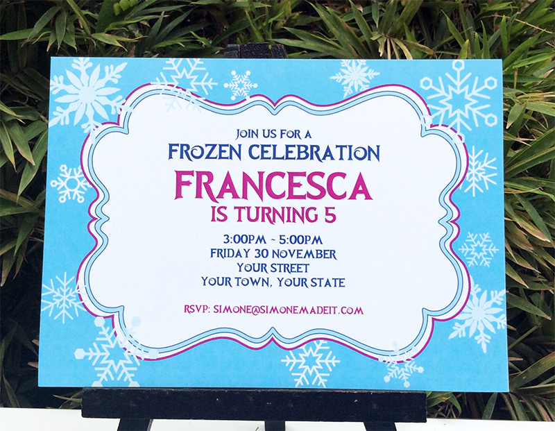 Frozen Birthday Party Invitations | Printable template