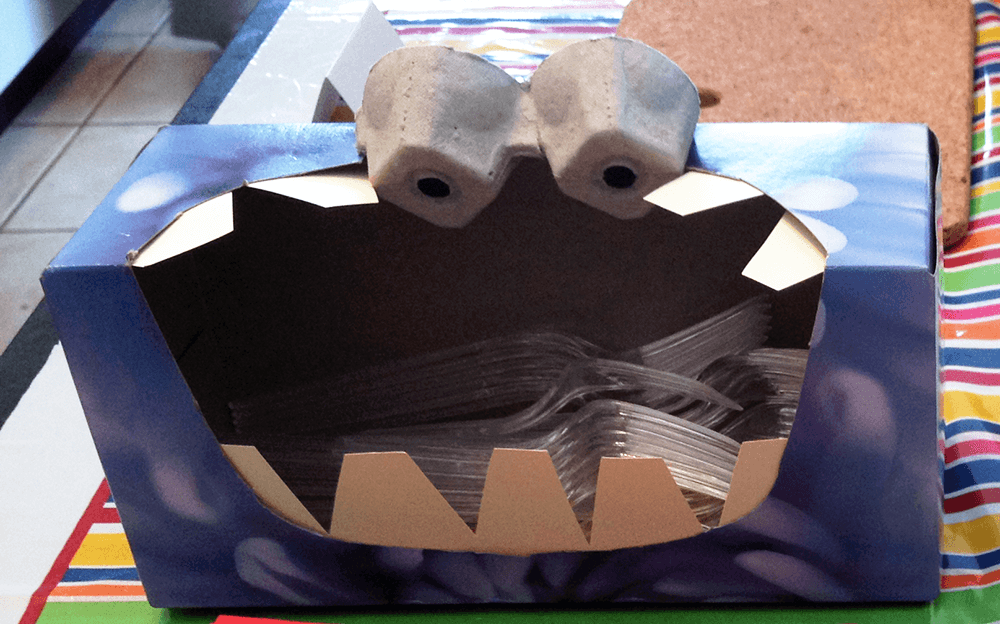 Monster Birthday Party Decorations | Cutlery holder | Monster Party Theme Ideas