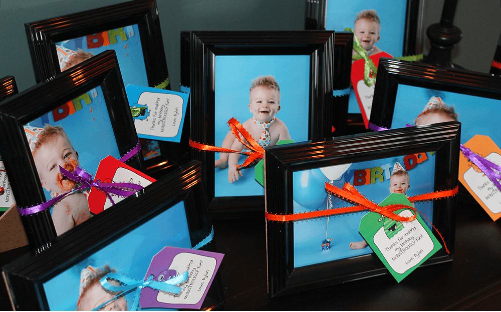 Monster Birthday Party Favor Ideas | Framed Photos | Favor Tags