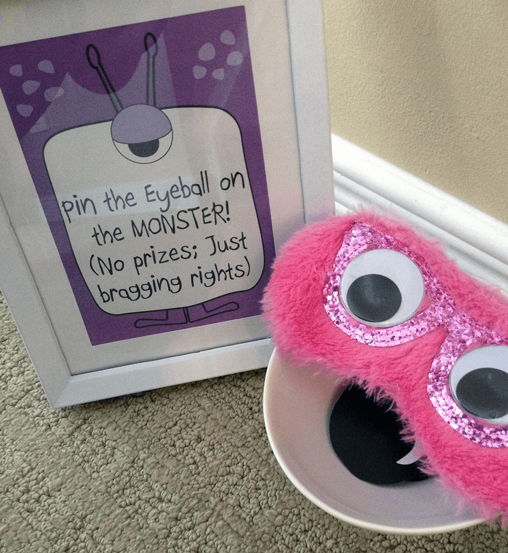Monster Birthday Party Games & Activities | Pin the Eyeball on the Monster
