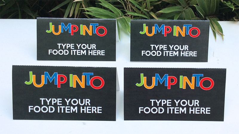 Trampoline Party Food Labels | INSTANT DOWNLOAD via SIMONEmadeit.com