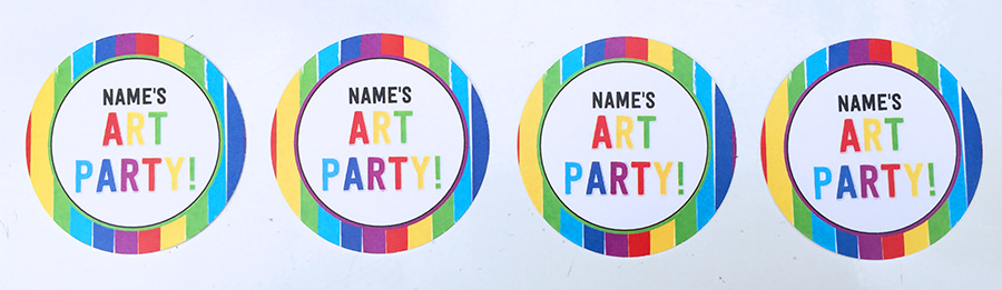 Art Birthday Party Theme Cupcake Toppers | Paint Party | DIY Editable Template