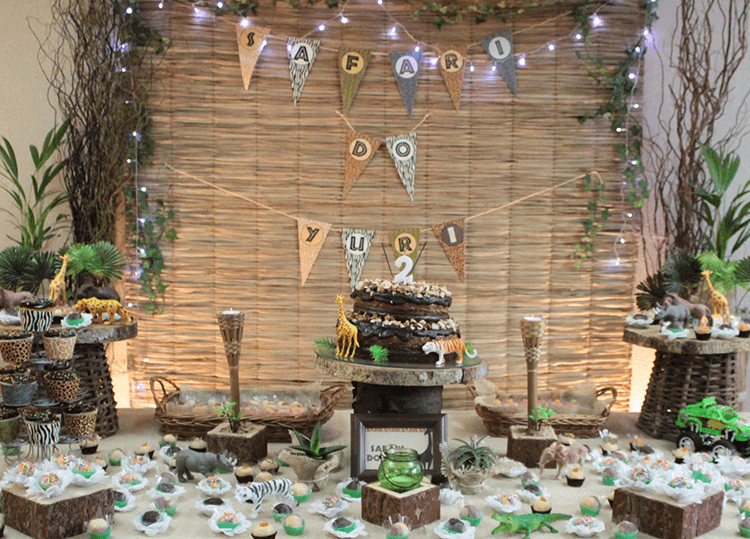 Safari Birthday Party Backdrop