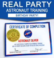 Astronaut Training Birthday Party Ideas | Space Theme