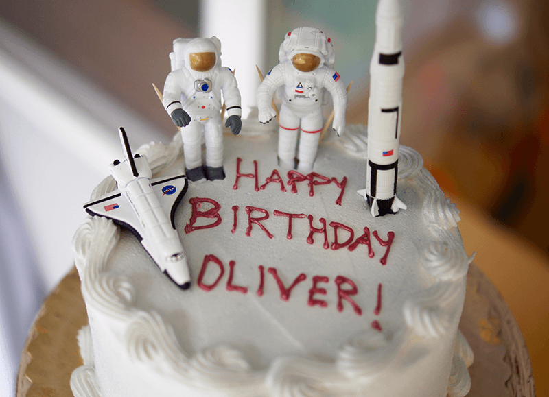 Astronaut Training Party Birthday Cake | Space Birthday Party Ideas