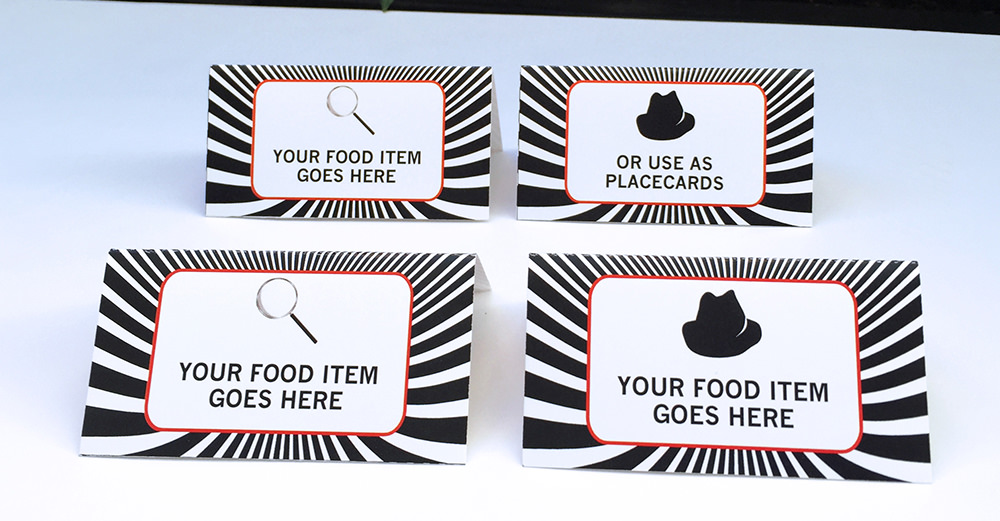 Secret Agent Food Labels  | Spy Party Theme | Editable Template | INSTANT DOWNLOAD via SIMONEmadeit.com