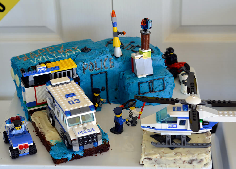 Police Birthday Party Food Ideas - police station birthday cake