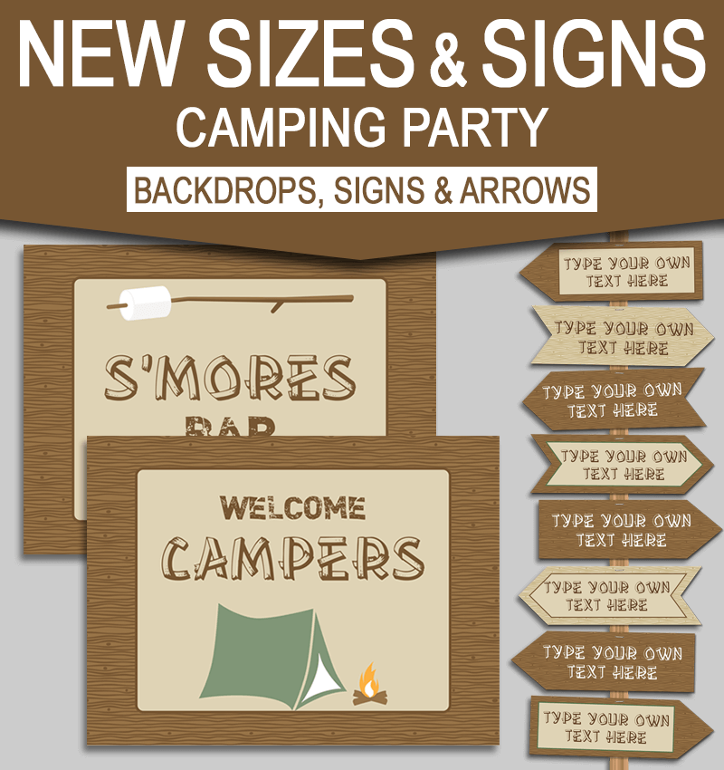 new-large-printable-camping-party-signs-and-backdrops