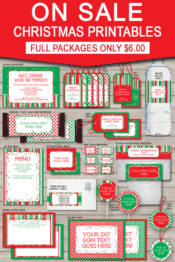 Printable Christmas Gift Tags, Party Invitations, Decorations | Editable Templates | Instant Download via simonemadeit.com