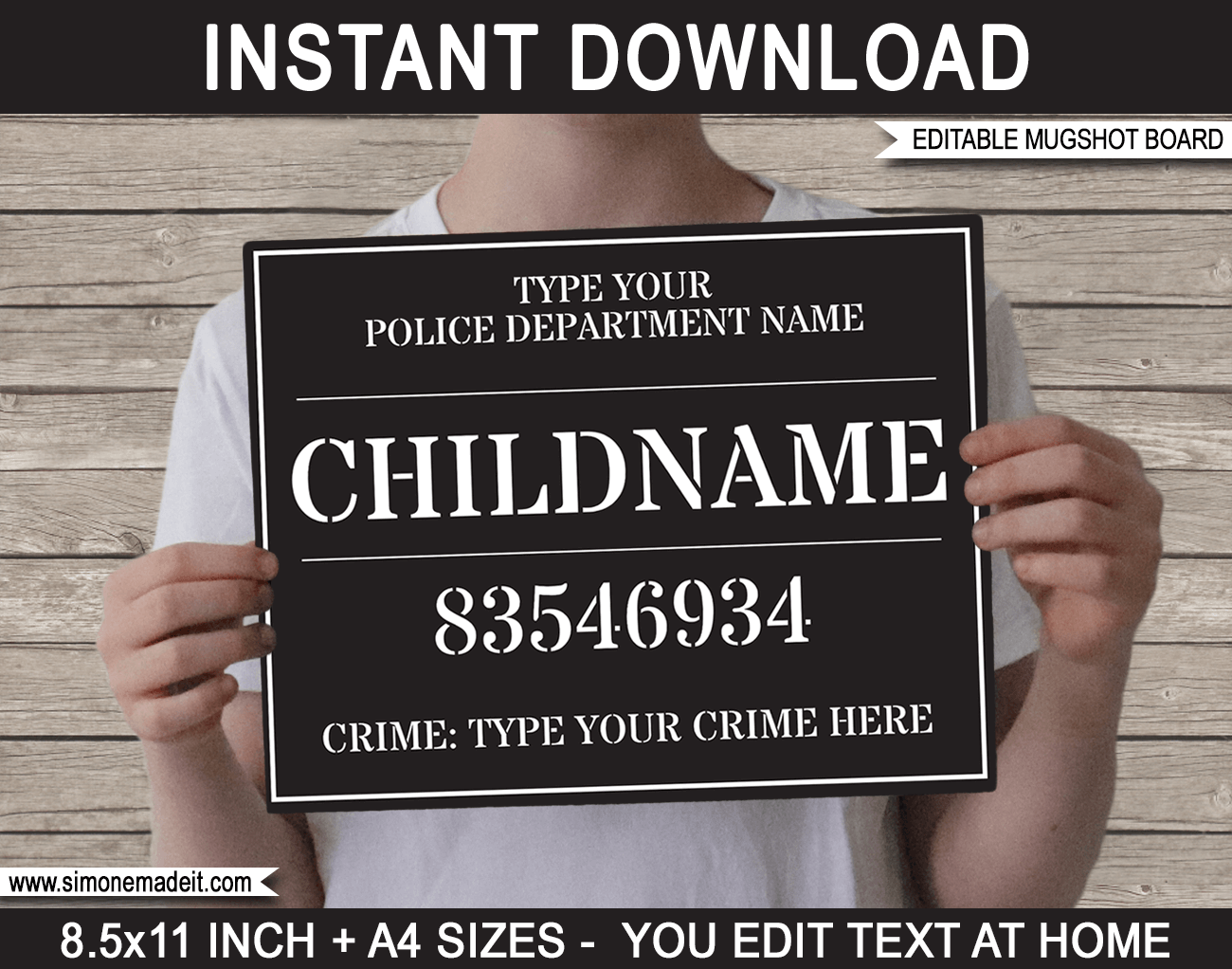 Jail Sign Template Printable Templates