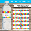 Art Party Creative Juice Water Bottle Labels