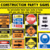 Construction Party Signs