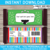 Editable & Printable Monster Birthday Party Candy Bar Wrapper Template