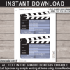 Movie Invitation with Editable Text