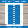 Printable Police Pretend Money Wraps Template