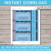 Editable & Printable Rockstar Birthday Party Concert Ticket Invitation Template