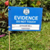 Police Birthday Party Printable Decorations - Evidence Flags