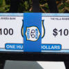 Use the included wraps to wrap the $100 dollar bills