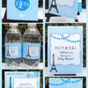 Editable & Printable Paris Baby Shower Decoration Templates