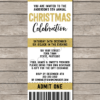 Editable & Printable Christmas Celebration Ticket Invite Template