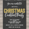 Editable & Printable Christmas Cocktail Party Invitation Template