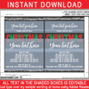 Printable Chalkboard Christmas Invitation Template with Editable Text