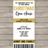 Editable & Printable Christmas Open House Ticket Invite Template