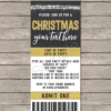 Editable & Printable Christmas Ticket Invitation Template