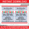 Printable Christmas 5x7 Invitation Template with Editable Text