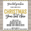 Editable & Printable Christmas Invite Template