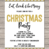 Editable & Printable Christmas Party Invite Template