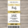 Editable & Printable Christmas Party Ticket Invite Template