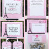 Editable & Printable Paris Baby Shower Decoration Templates
