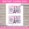 Postcard to Paris with editable text 