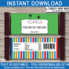 Editable & Printable Robot Candy Bar Wrapper Template - Green Robot