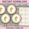 Unicorn Cupcake Toppers - graphics