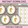 Unicorn 2 inch Gift Tags