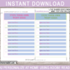 Printable Scavenger Hunt List Template - Glamping, Glam Camping, Girls Birthday Party Theme | Games, Activities