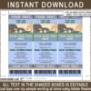 Printable Animal Safari Ticket Invitation Template - Zoo Birthday Party Invite - Instant Download