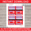 Target Themed Credit Card Invites