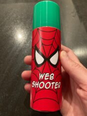 Spiderman Silly String Labels - Web Shooters Printable Template