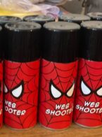 Spiderman Silly String Labels - Web Shooters Printable Template