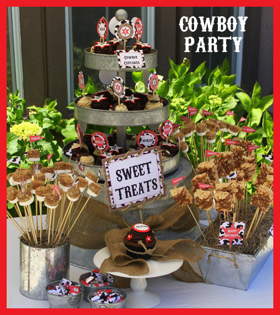 Cowboy Birthday Party - Printable Decorations