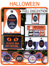 Printable Halloween party templates