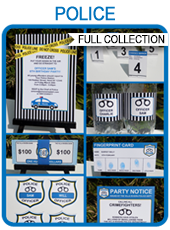 Police Party Printables, Invitations & Decorations