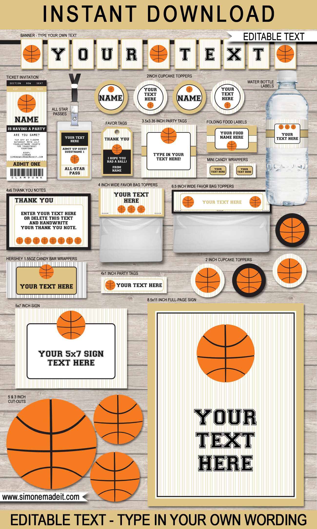 basketball invitations