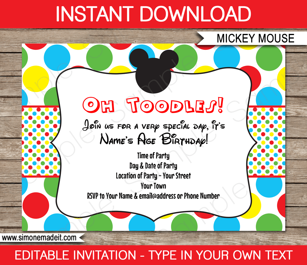 Free Printable Birthday Invitation Templates