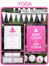 Printable Yoga Party Templates